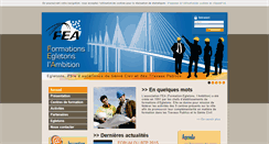 Desktop Screenshot of fea-egletons.com