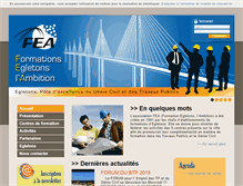 Tablet Screenshot of fea-egletons.com